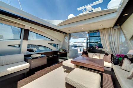 Salon with Roof Open Motor Yacht for Sale