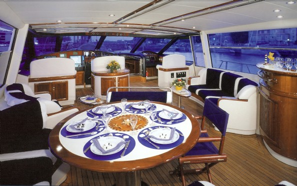 Sailing Yacht Pilot House Al Fresco Dining