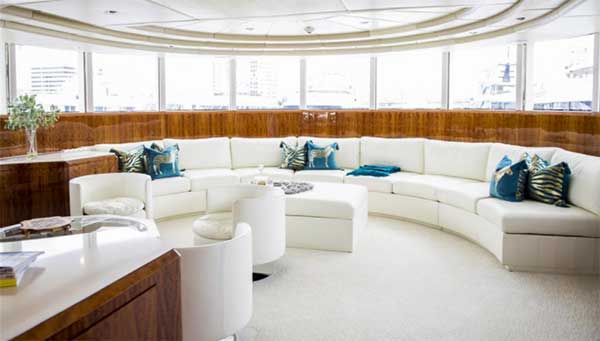 Sterling Yachts Matrix Rose Forward Lounge